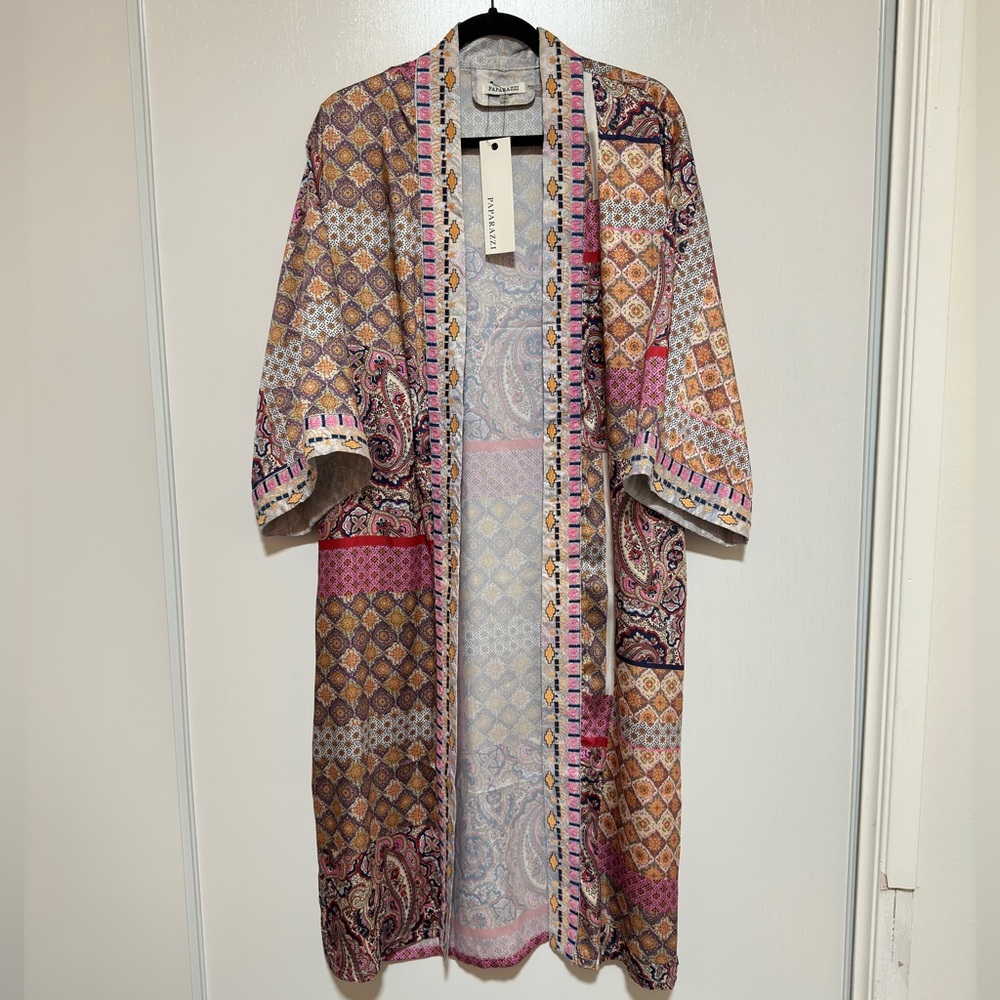 Paparazzi Fuchsia Kimono Size S/M NWT